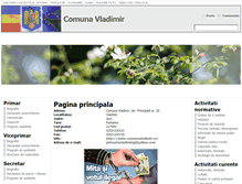 Tablet Screenshot of comunavladimir.ro